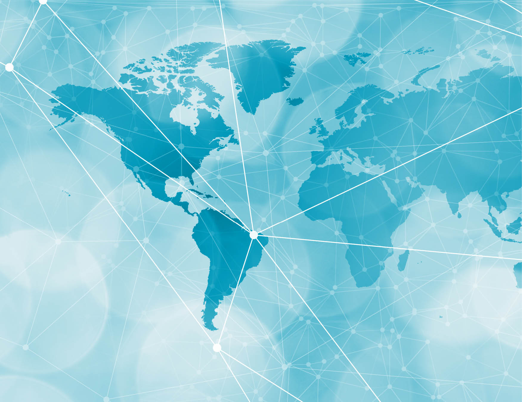 Future world communication technology design lines, circles and world map